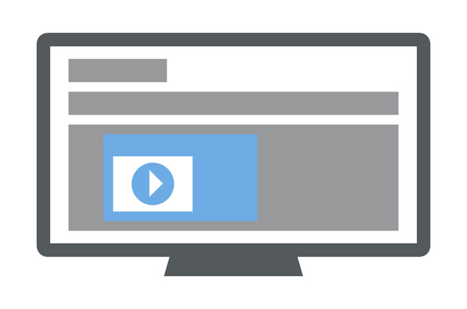 Skinned Video Display Advertiser adbility media